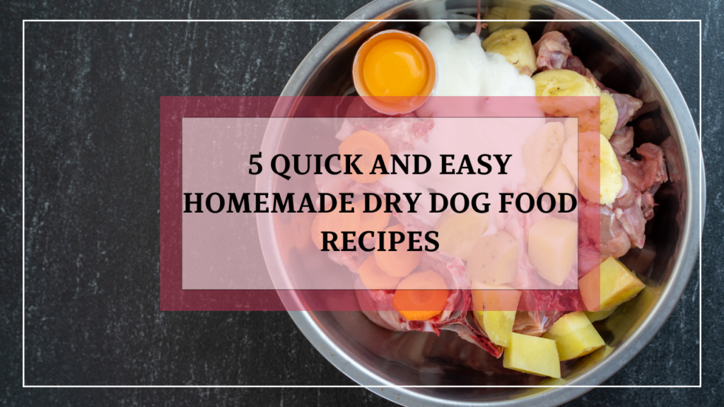 5 Quick and Easy Homemade Dry Dog Foods Nutritious Recipes and Tips for Healthy Pets