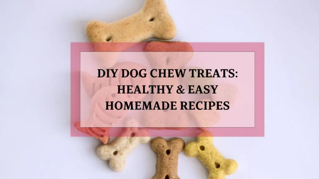 DIY Dog Chew Treats: Healthy & Easy Homemade Recipes