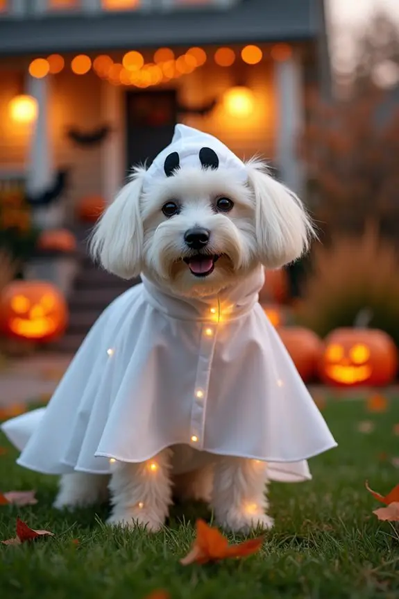 adorable ghost dog costume