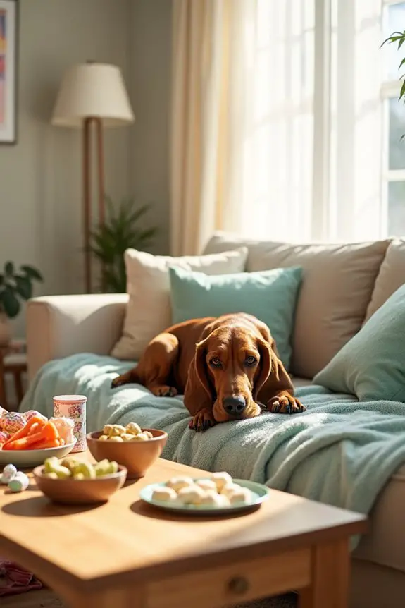 basset hound relaxation day