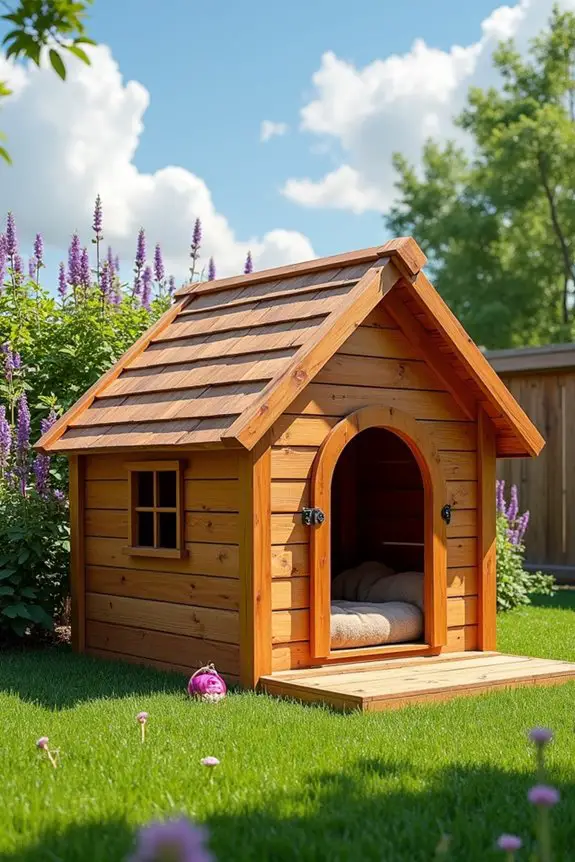 cedar wood dog house project