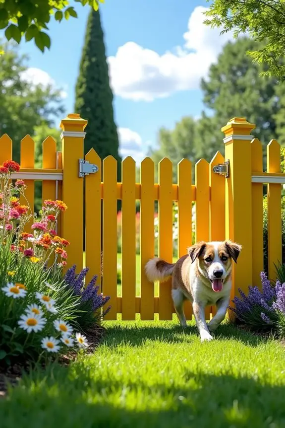 charming and affordable yard gate