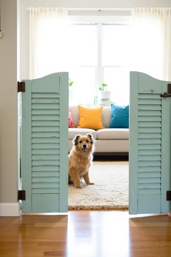 charming vintage pet barrier