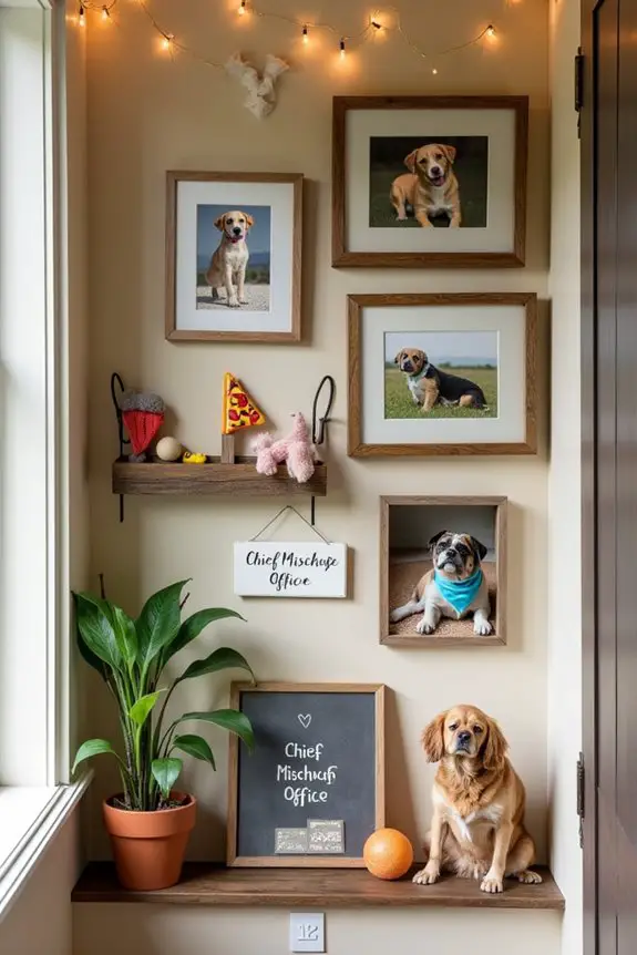 cherished pet photography display