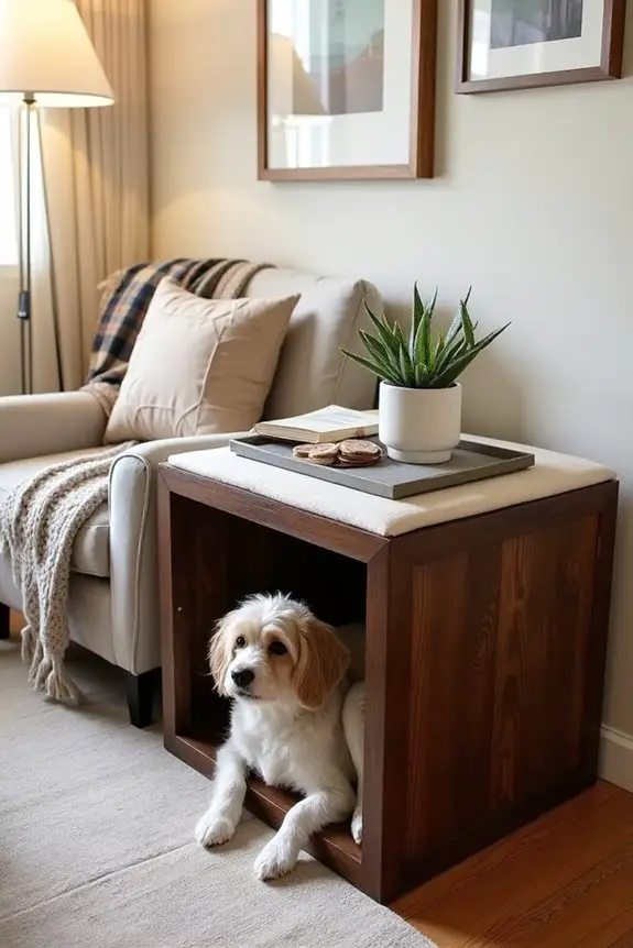 chic crate end table