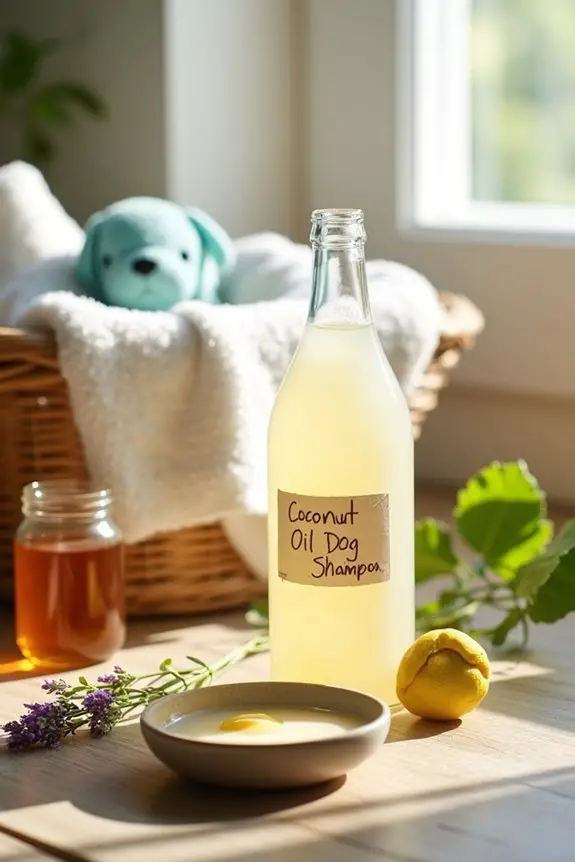 coconut oil dog shampoo