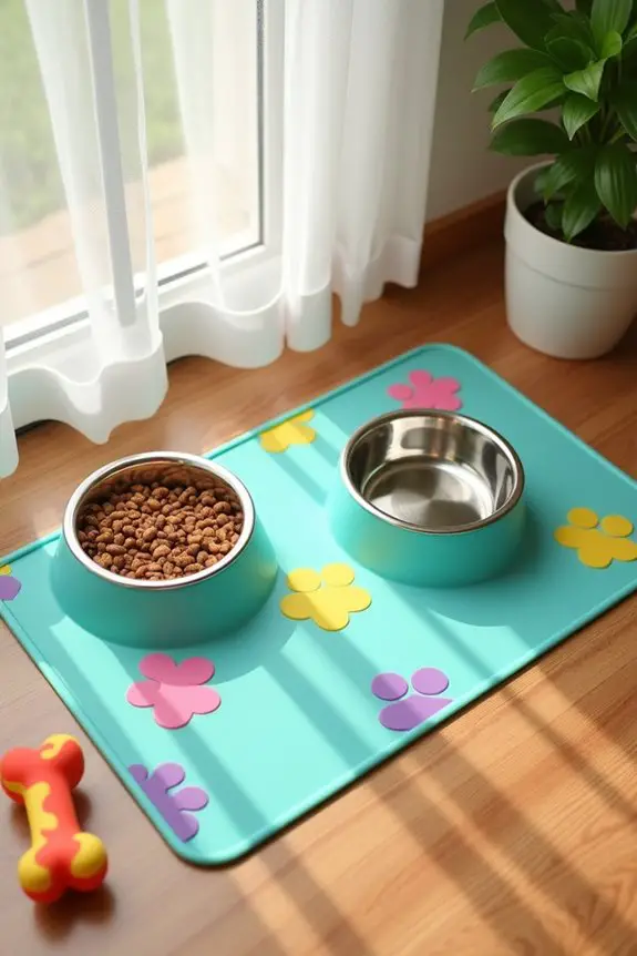 colorful silicone feeding mat