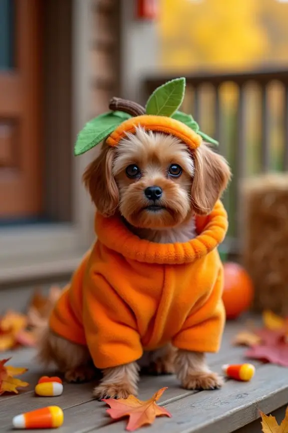 comfortable and cute pumpkin costume