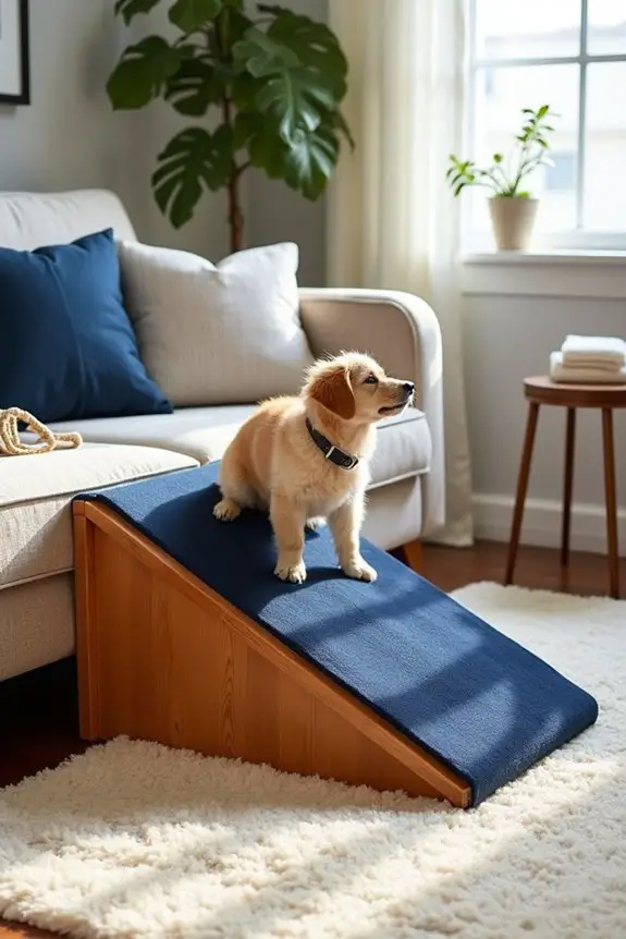 comfortable diy pet ramp