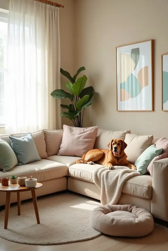 comfortable lounging for pets