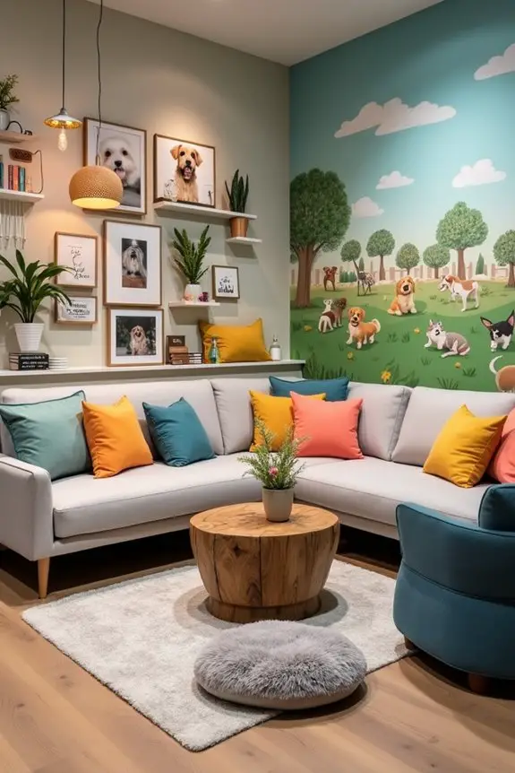 comfortable pet friendly waiting area