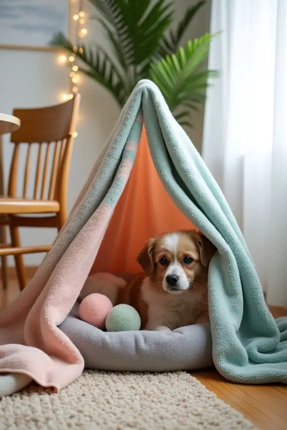 cozy blanket fort retreat