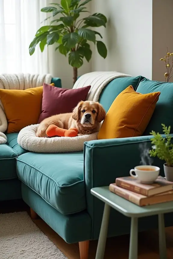 cozy canine couch corner
