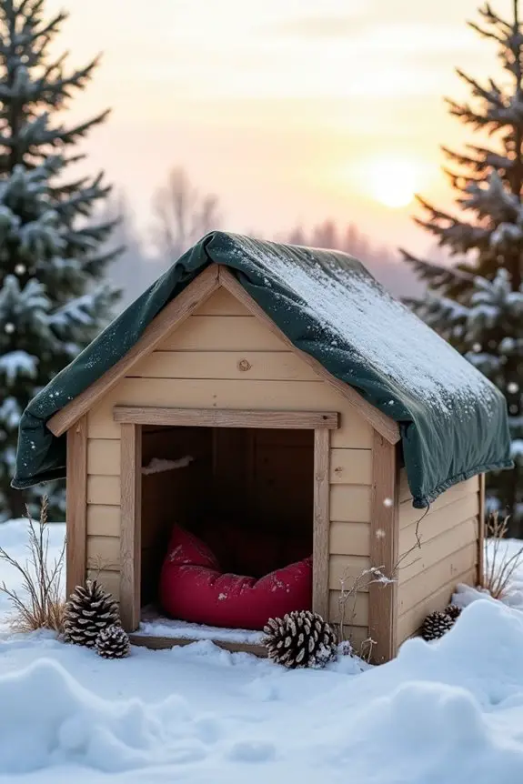 cozy insulated dog house