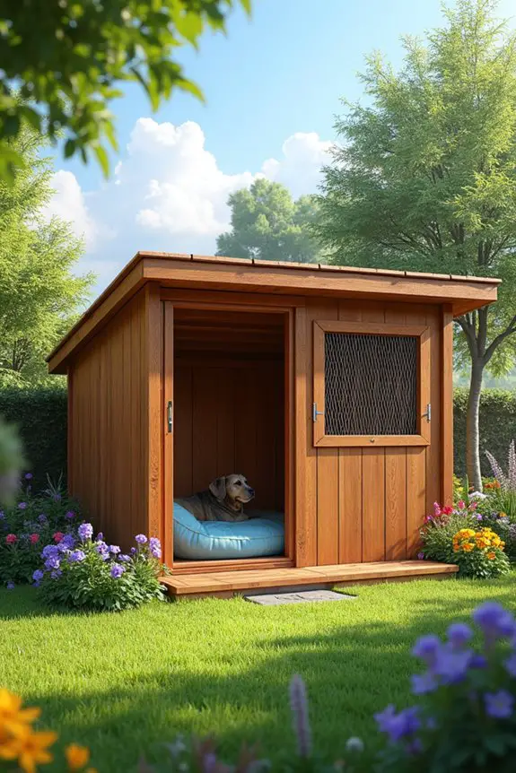 cozy kennel with ventilation