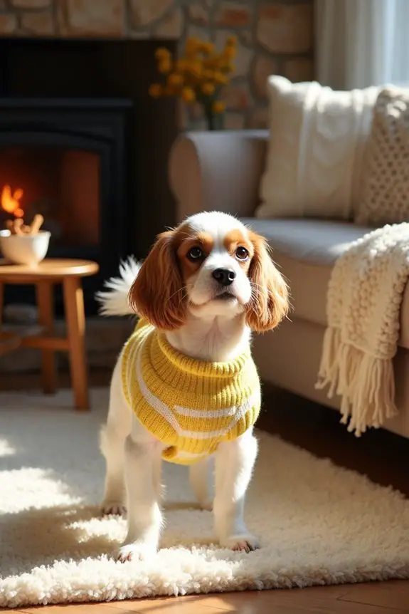 cozy knit dog sweater