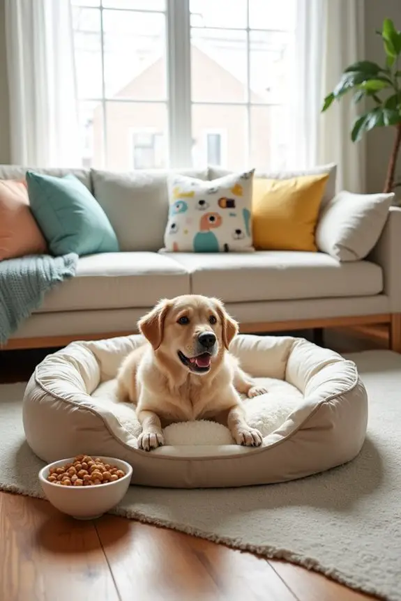 custom cozy dog bed