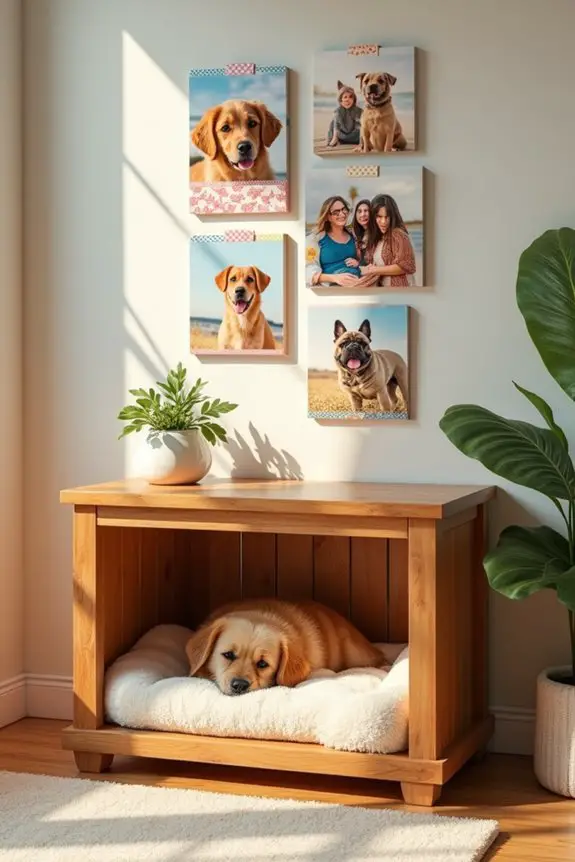 custom dog crate decor