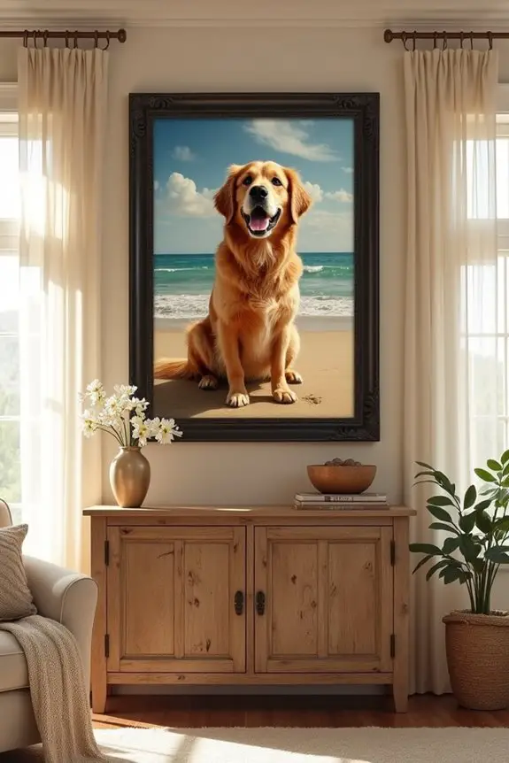custom dog portrait tribute
