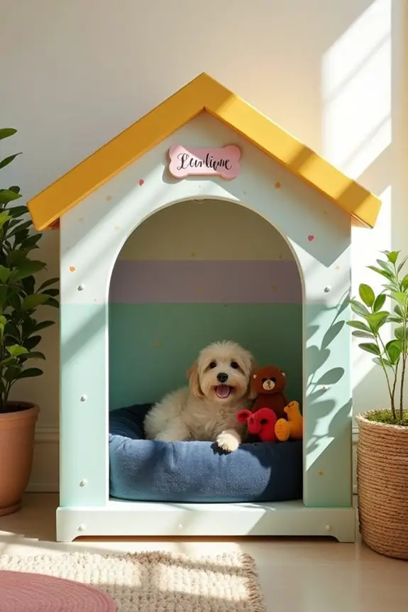 custom painted dog kennels