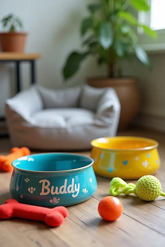 customizable dog food bowls