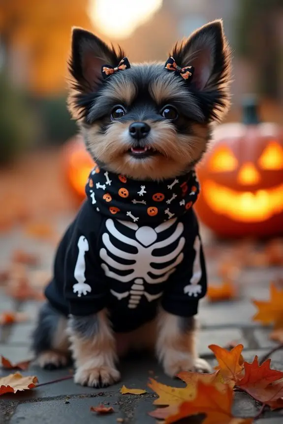 cute and spooky dog costume