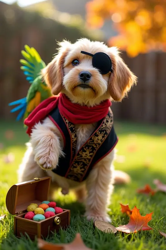 cute pirate dog costume