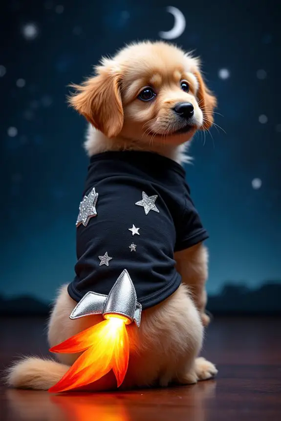 diy cosmic dog costume