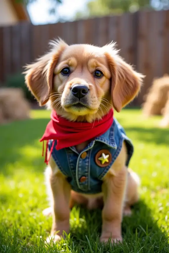 diy cowboy outfit for dogs