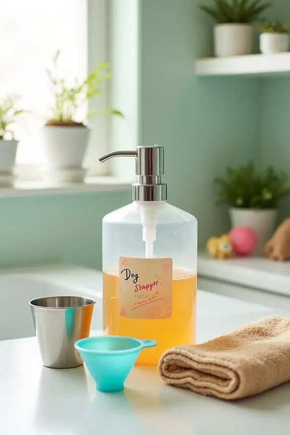 diy dog shampoo dispenser