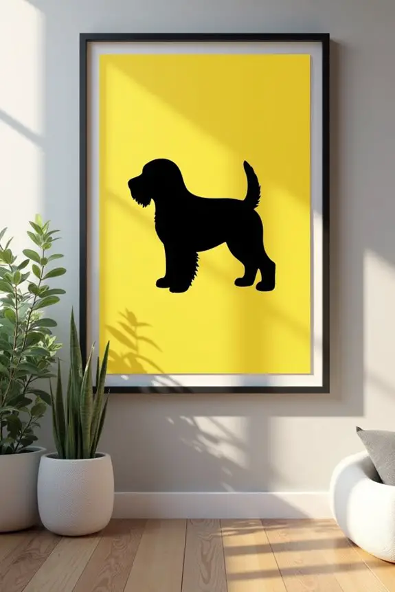 diy dog silhouette art
