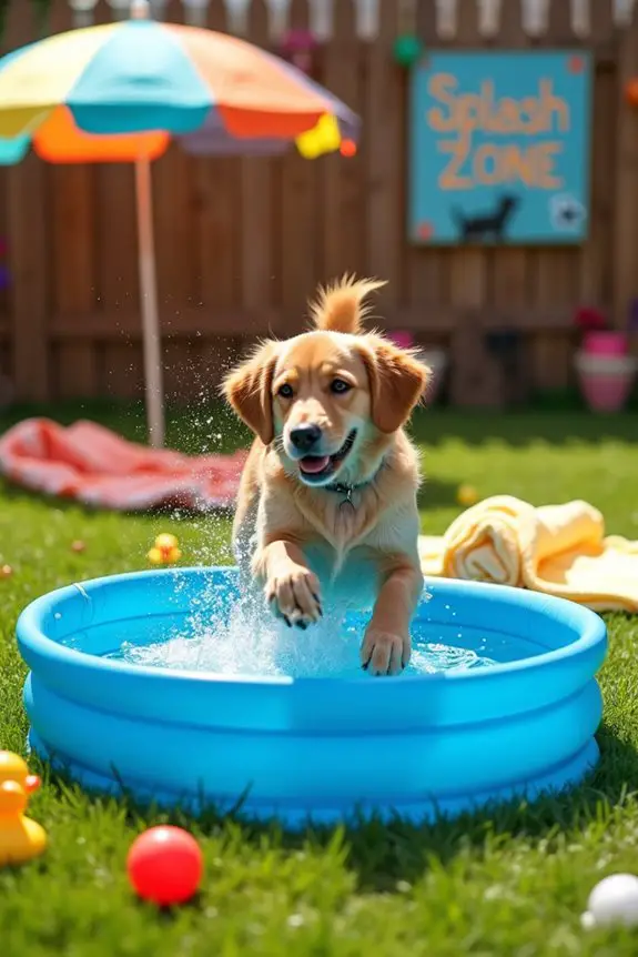 diy dog water play area