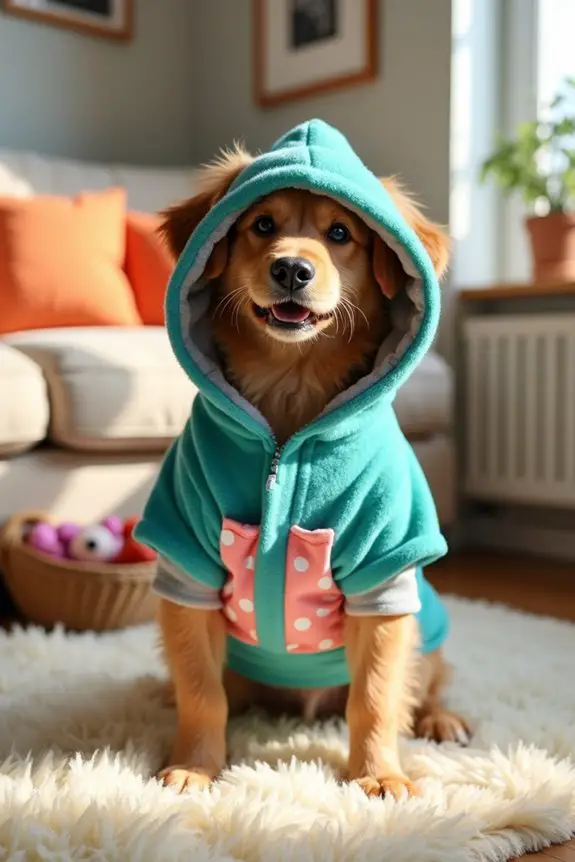 diy fleece hoodie project