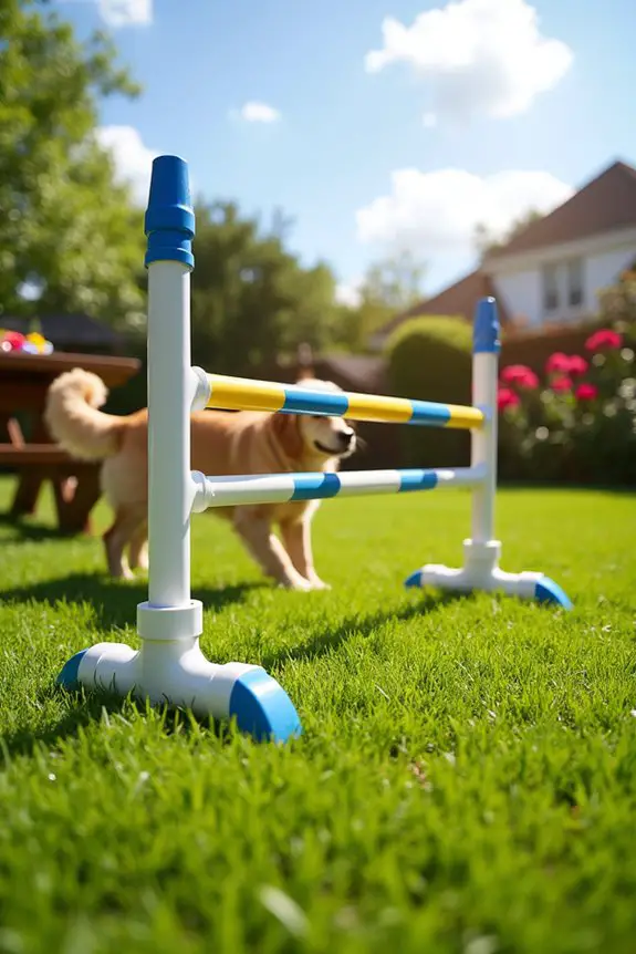 diy jumps for dog agility