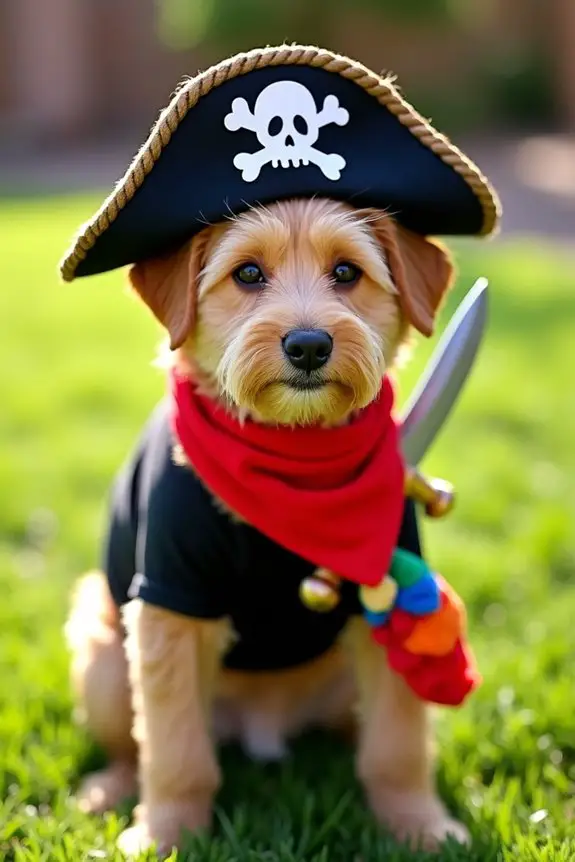 diy pirate dog costume