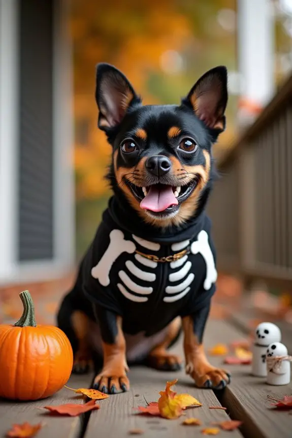 diy spooky skeleton costume