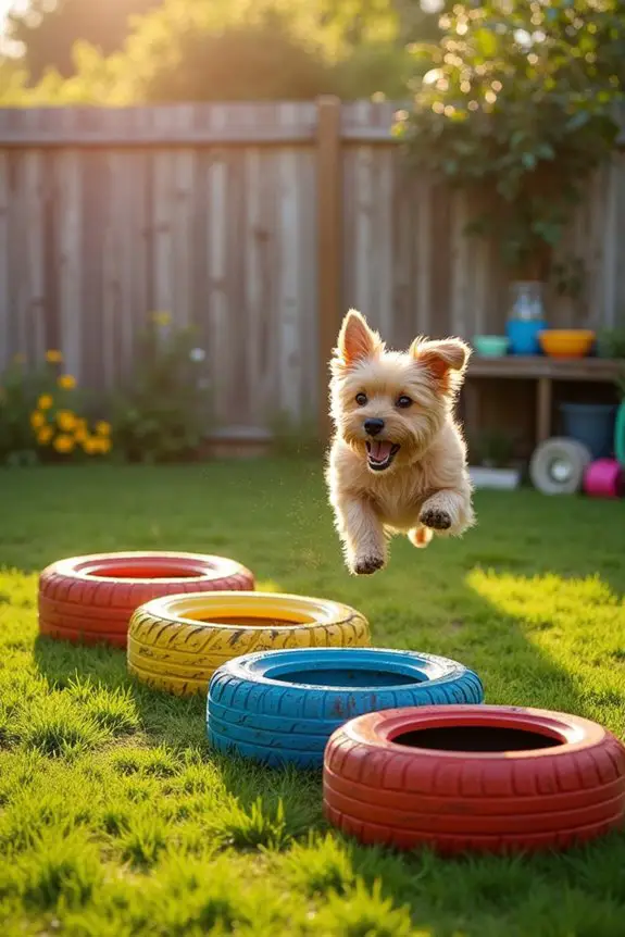 diy tire jump obstacle