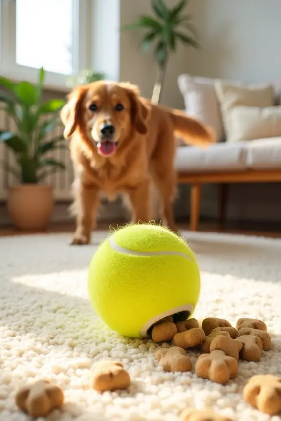 diy treat dispensing ball project