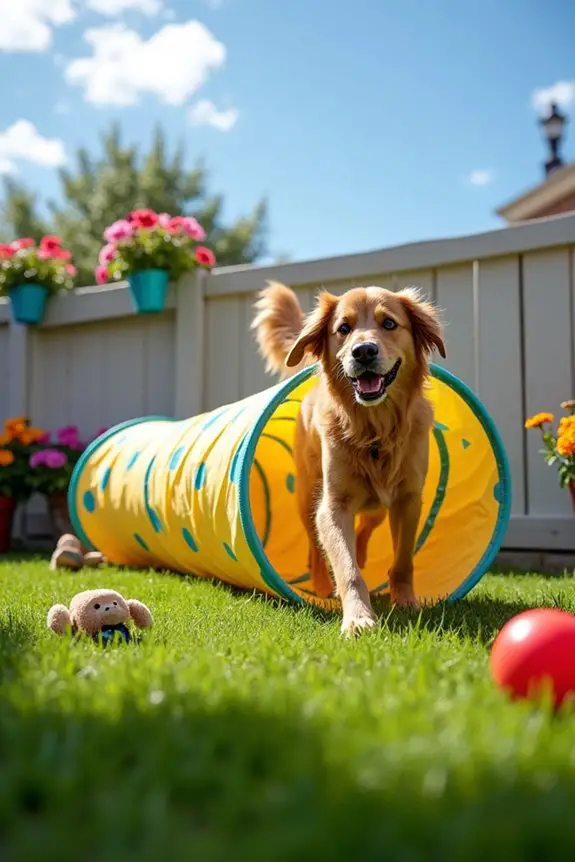 diy tunnel for dogs