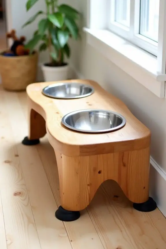 diy water bowl stand