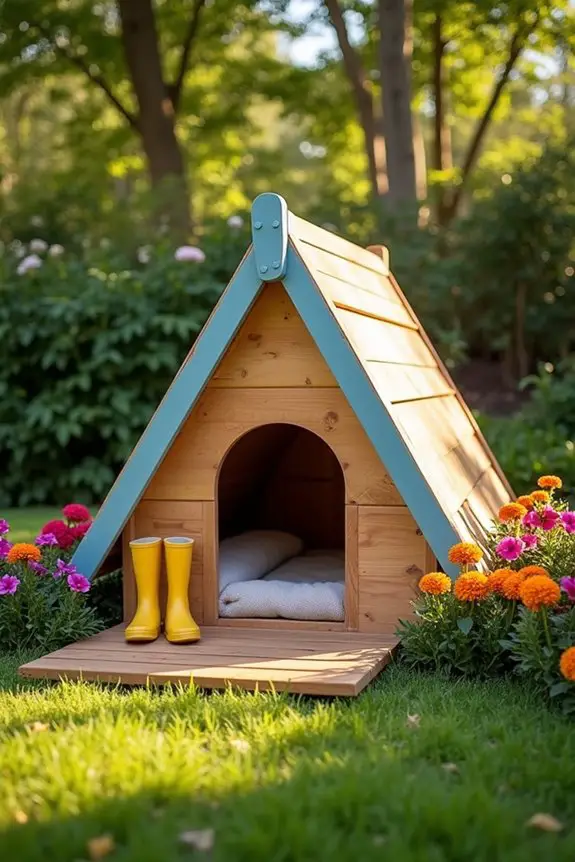 diy wooden dog house