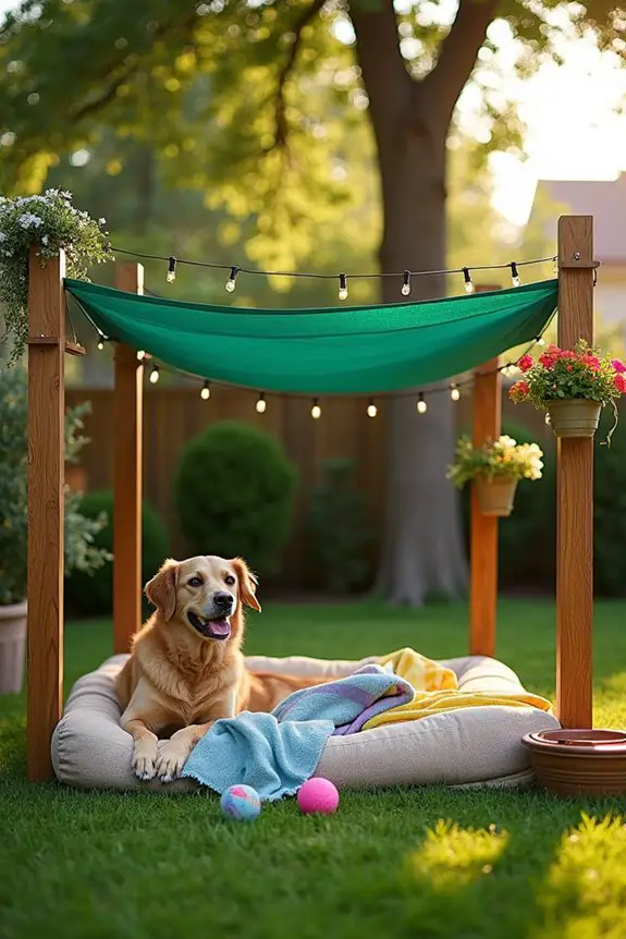 dog friendly shaded retreat