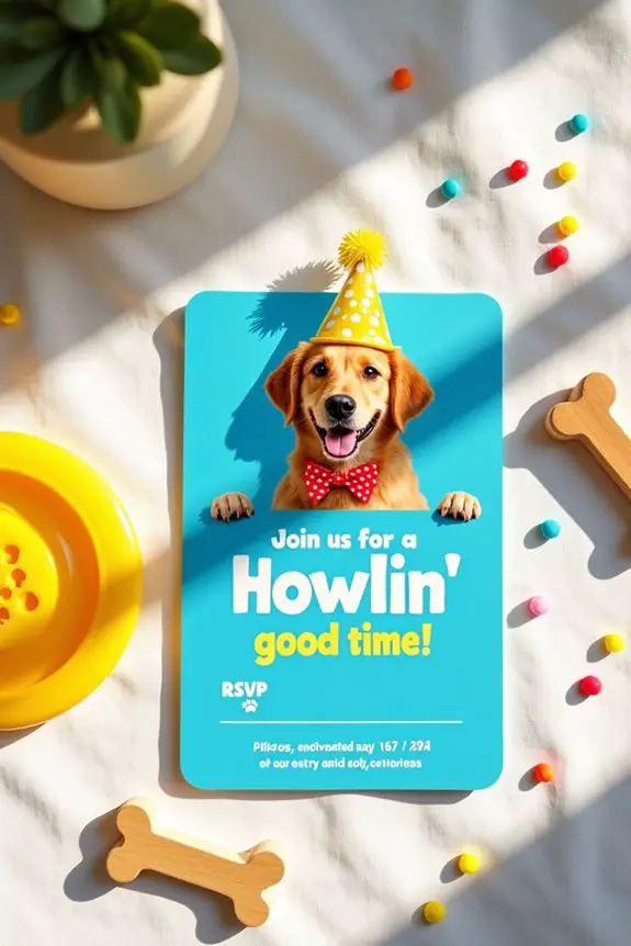 dog party invitation ideas
