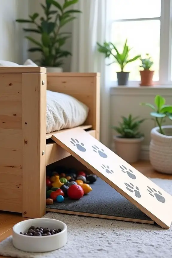dog ramp with storage