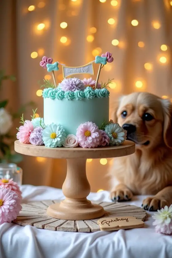dog s birthday cake stand