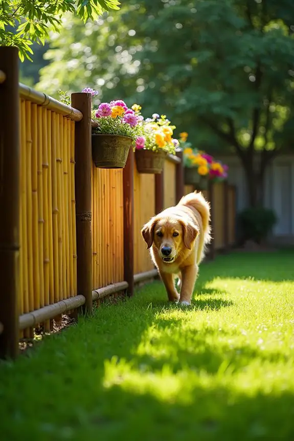 eco friendly bamboo dog fence