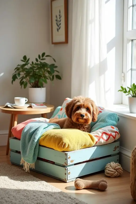 eco friendly dog bed creation