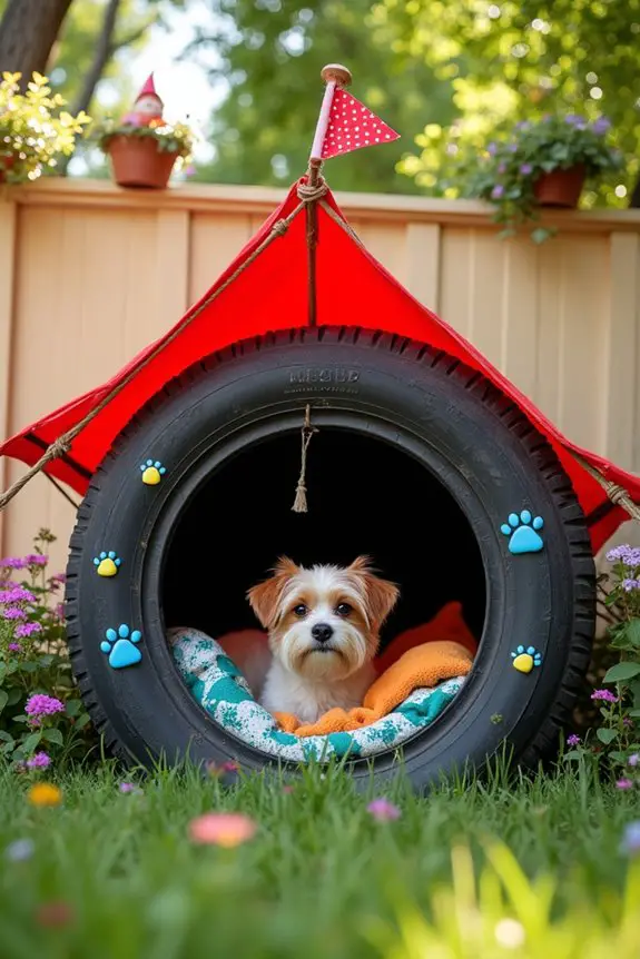 eco friendly tire dog house