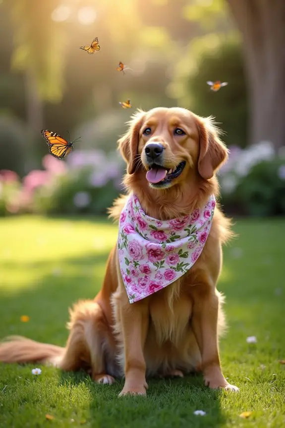 floral bandana diy project