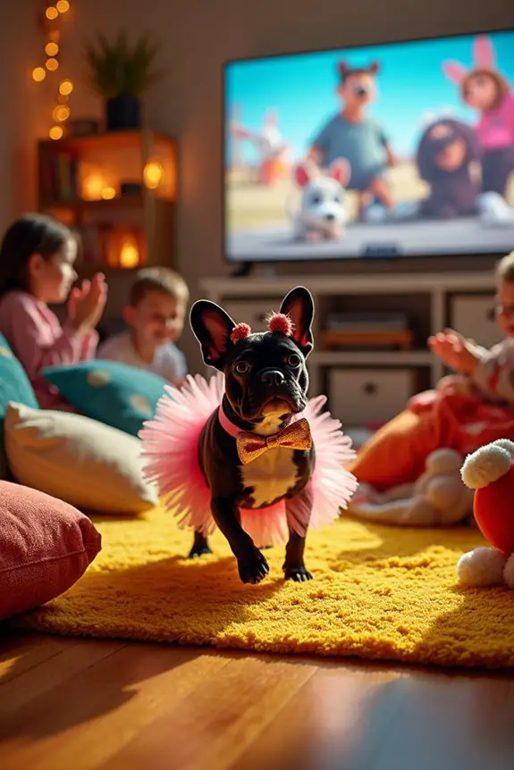 frenchie family bonding night
